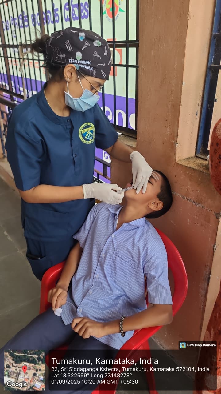 Dental screening and treatment camp